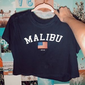 malibu 🇺🇸 cropped tee